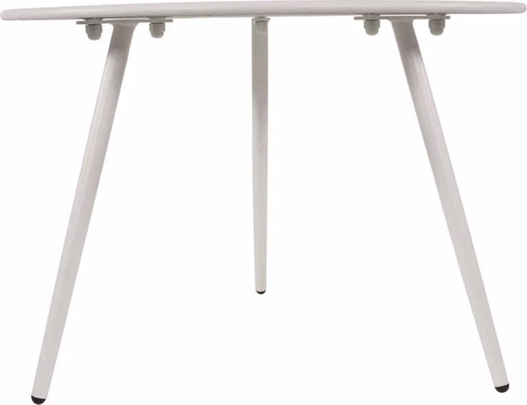 Tavolino - Bianco - Ø60x41 cm - Acciaio