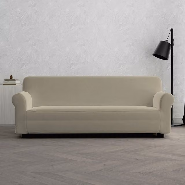 Copridivano elasticizzato 3 posti Dahlia Datex tortora