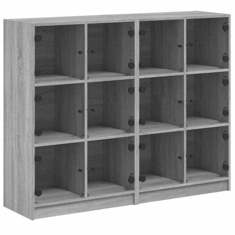 Libreria Ante Grigio Sonoma 136x37x109 cm in Legno Multistrato