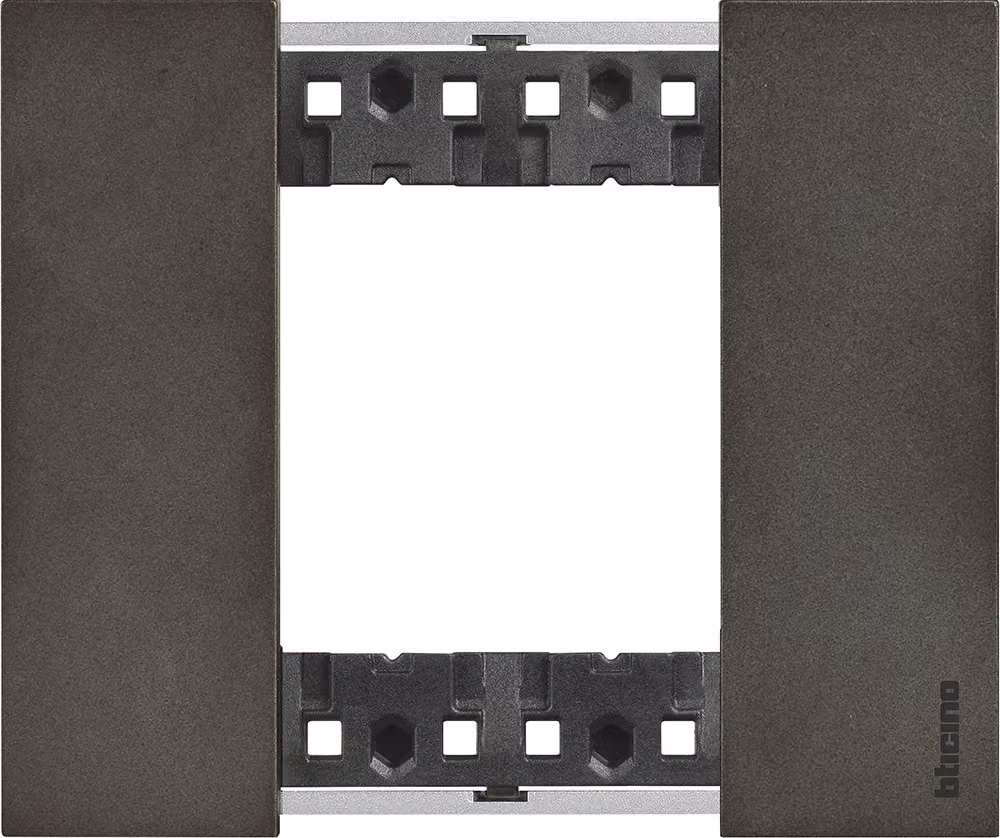 Placca Bticino Living Now 2 Moduli colore space KA4802NG