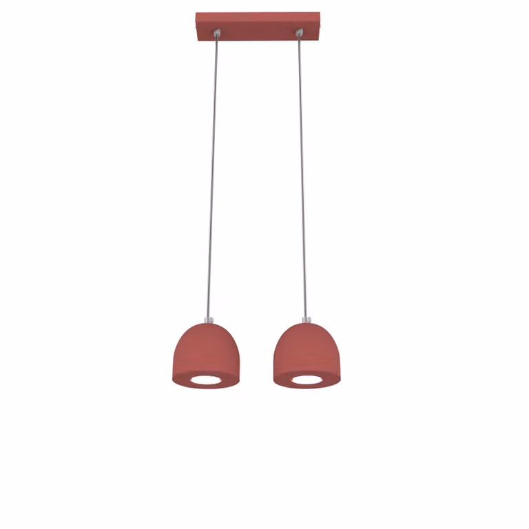 Lampada A Sospensione Campanella Linear X2 Monocolore Opaca