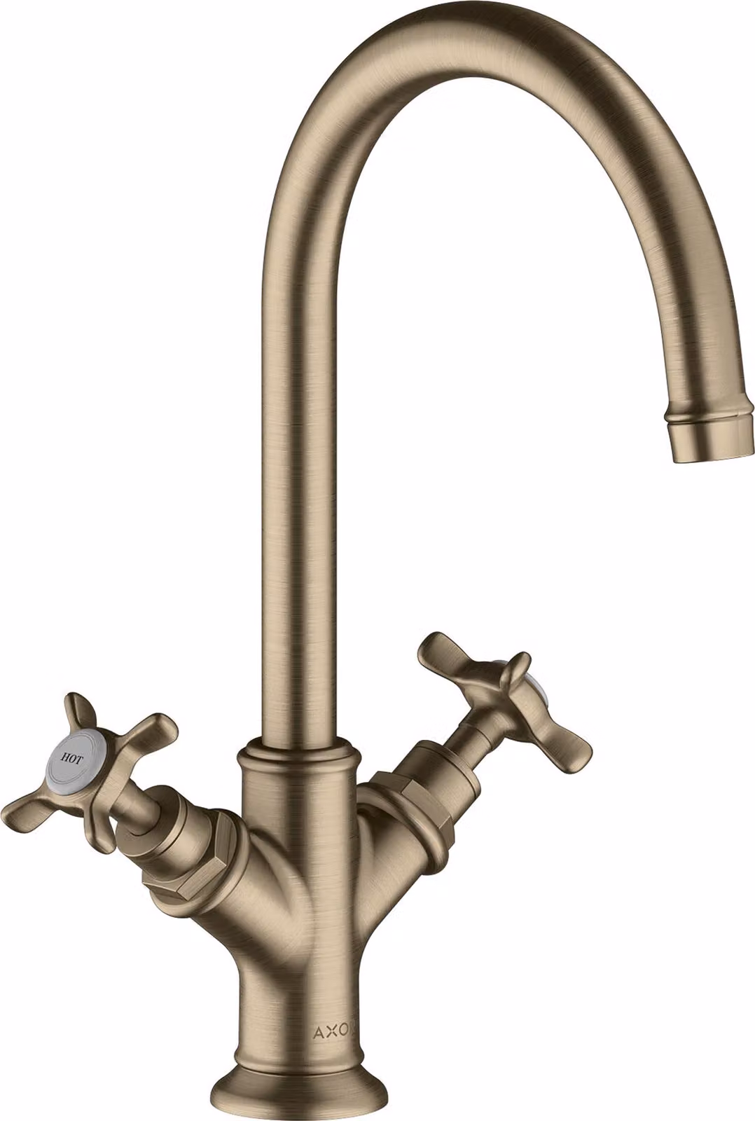 hansgrohe AXOR Montreux mitigeur lavabo à deux poignées 210, sans vidage escamotable, 16506820, 16506820