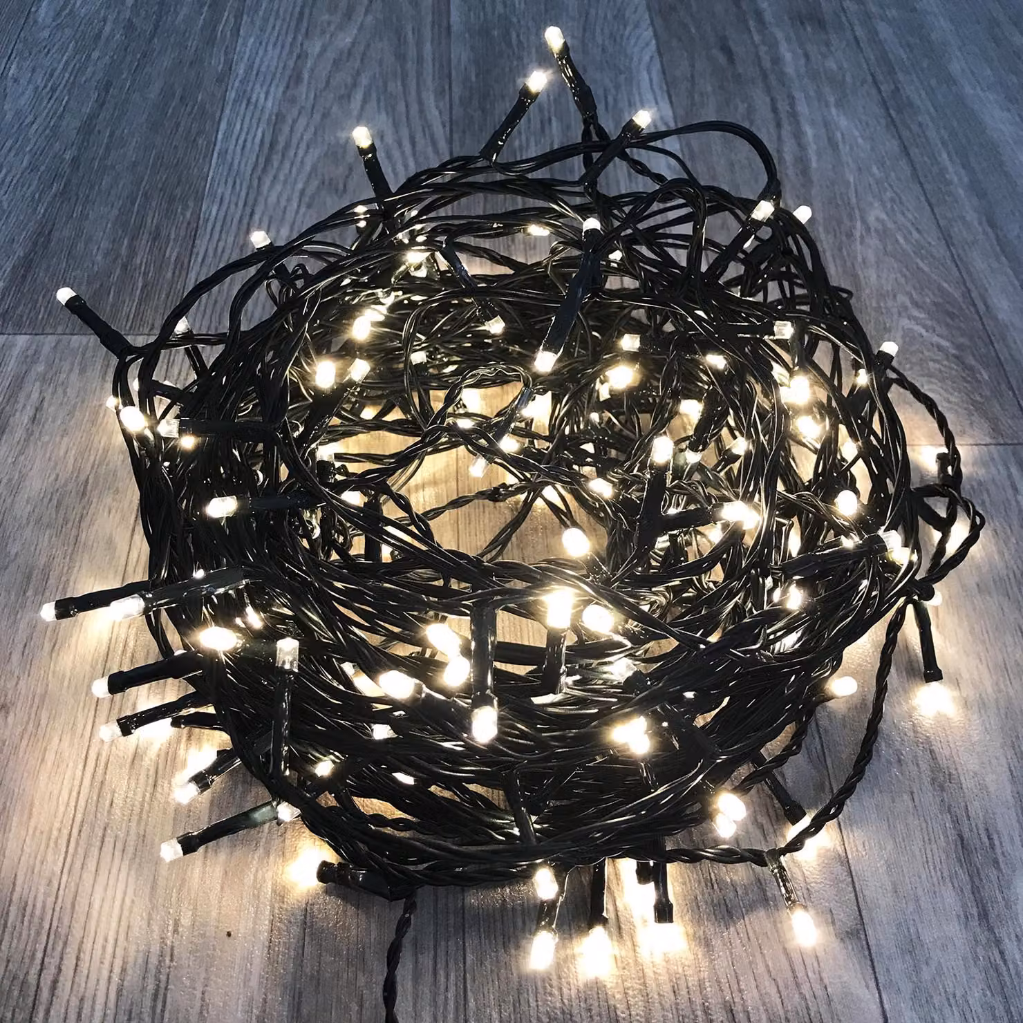 96 luci fiabesche a LED bianco caldo