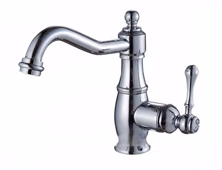 Miscelatore per lavabo VEILA KRAN retro argento cromo LAUFERI