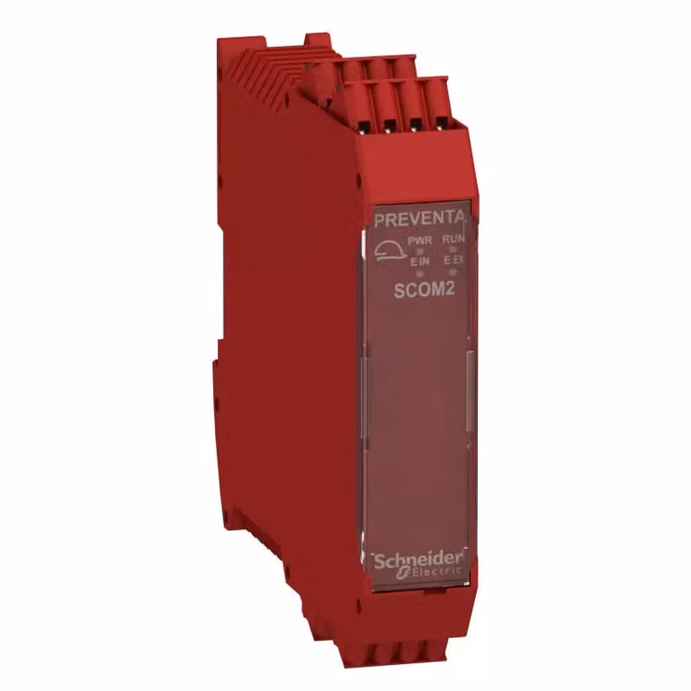 Modulo di comunicazione sicura Schneider Electric, 2 canali (all'interno di una linea), controllore di sicurezza Modicon XPSMCM, morsetti a vite XPSMCMCO0000S2G