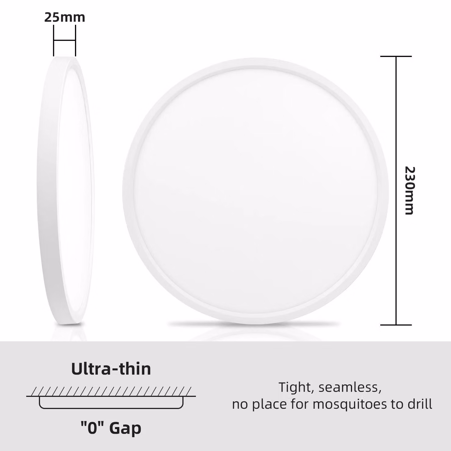 Pannello LED per soffitto - Lampada a soffitto a filo - 28 W - 3000 K (bianco caldo) - Set da 2 - Ultraleggero - Senza sfarfallio - Delicato per gli occhi