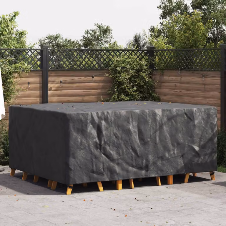 Copertura per mobili vidaXL impermeabile, colore nero, L 240 cm x P 190 cm x H 90 cm