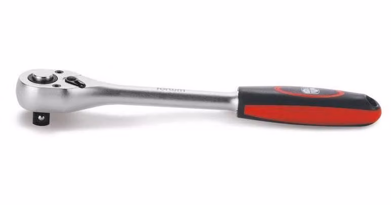 Cricchetto Fortum (4700103) Cricchetto industriale, 1/2", L 275mm, 48 denti, CrV/S2