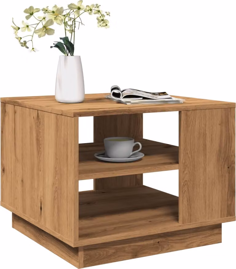 Maison Exclusive - Tavolino Artisan in rovere 55x55x42 cm Materiale ligneo