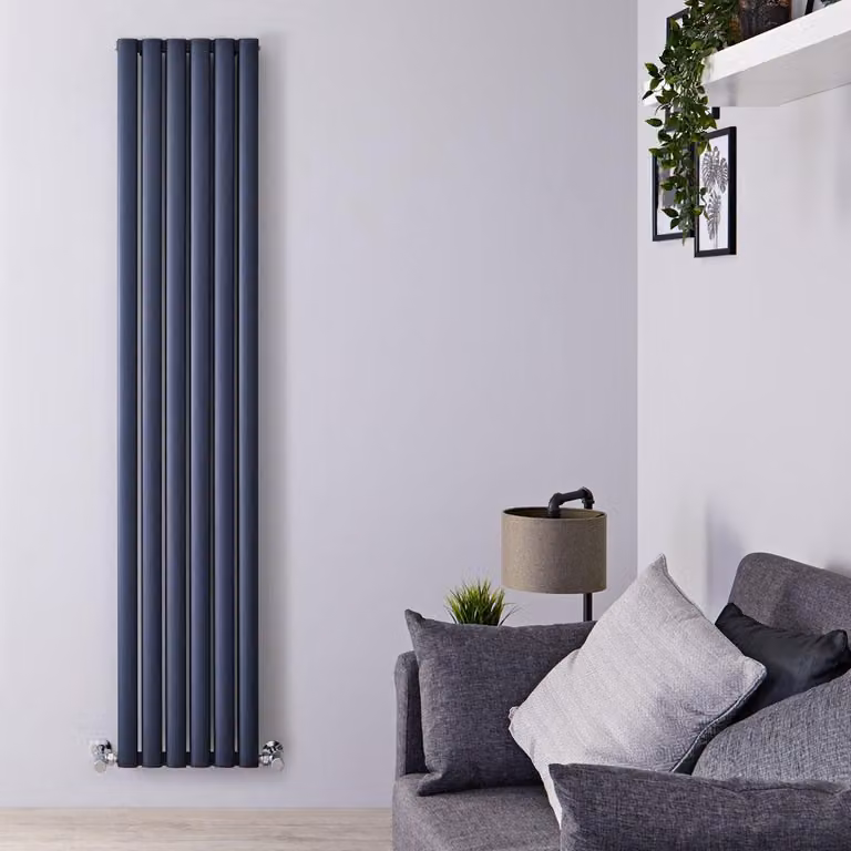 Termosifone Verticale Alluminio Antracite 1800x350mm 1070W - Slim salvaspazio - Revive Air