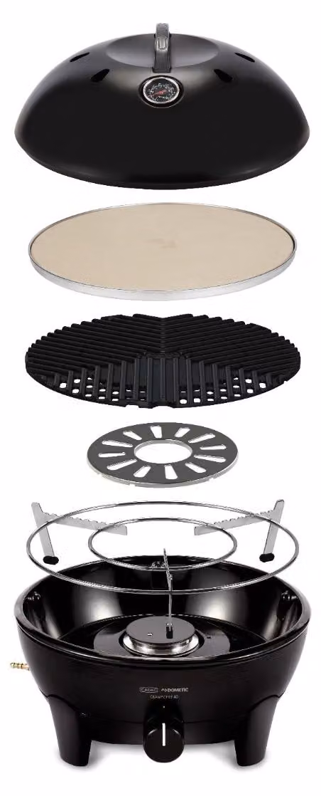 Cadac Glamp Chef 40 BBQ / Pizza Stone 50 mbar Barbecue a gas Barbecue da campeggio ø 40 cm 5610C-35-04-DE