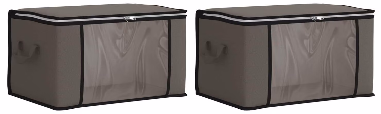 Scatola di stoccaggio con finestra laterale trasparente 2 pcs