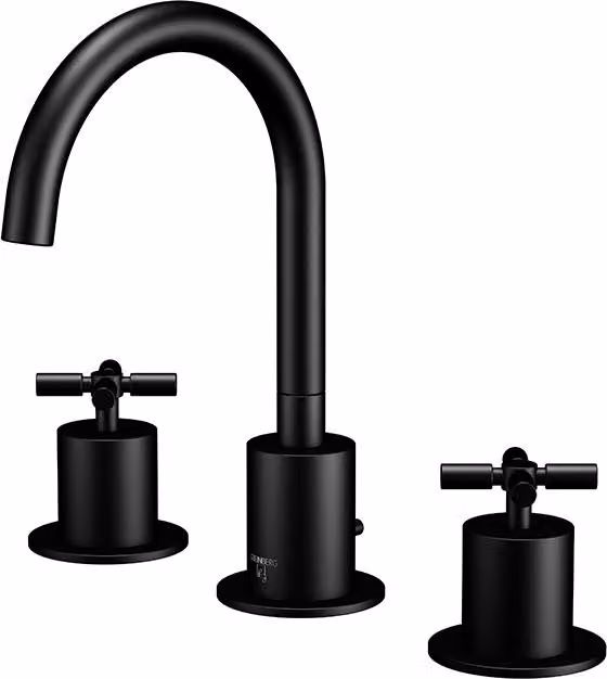 Steinberg Série 250 robinetterie de lavabo, pivotant, 3 trous, avec garniture découlement, saillie 150mm, 2502000S, 2502000S