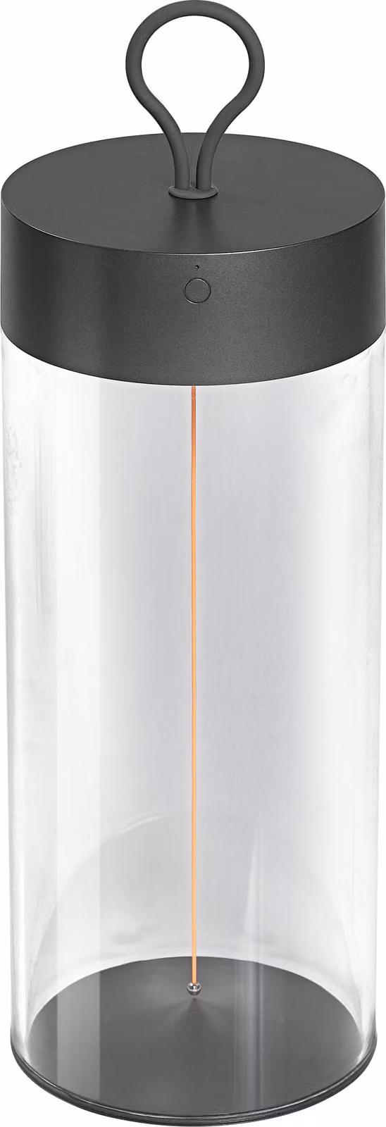 OSRAM DECOR FILAMENT Lampada da tavolo LED 320mm, grigio scuro, 1,2W, 105lm, senza fili, design moderno a filamento, controllo individuale della luminosità, dimmerabile, tecnologia touch, batteria al litio ricaricabile, IP20, 2700K