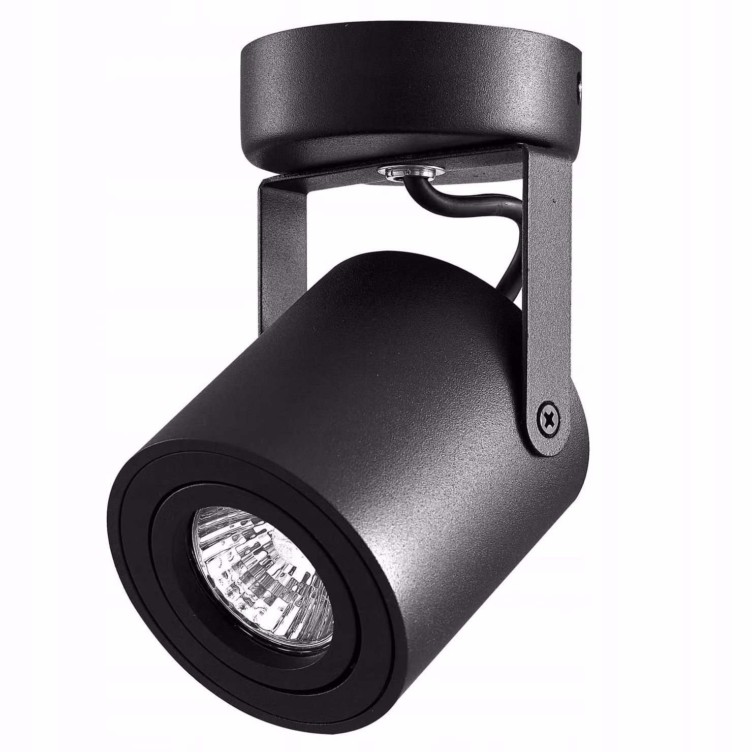 Faretto da soffitto MasterLED LED GU10 nero opaco orientabile a 350° a 1 luce in alluminio IP20
