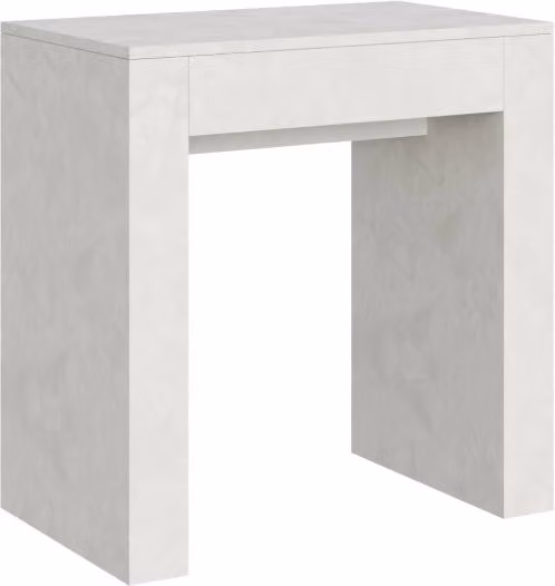 Consolle Allungabile 78-299x47x80 cm in Nobilitato Bianco