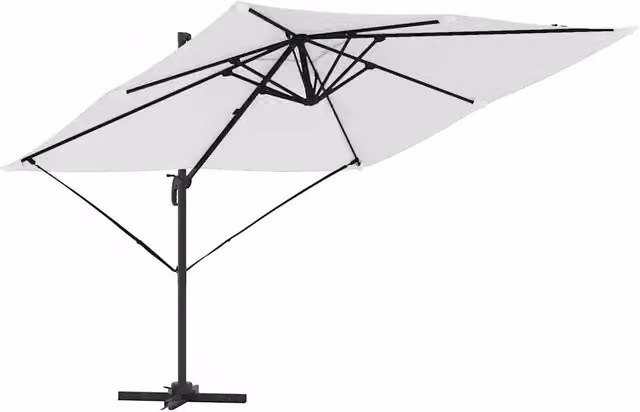 Ombrello | Parasol Roma Beige 286 x 284 x 265 cm Alluminio e Poliestere