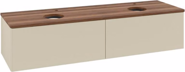 V&B Mobiletto senza struttura frontale, con illuminazione Antao 160x50cm, HL, WBP w. wal, si Gr m Lac