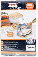 Sacco salvaspazio sottovuoto Cubo Domo Pak con valvola EVO Trasparente L/P/H: 105 x 70 x 44 cm