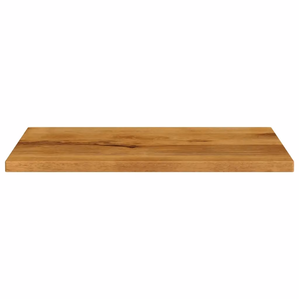 Piano per tavolo rettangolare in legno di mango color marrone stile rustico vidaXL L: 90 cm, P: 70 cm, H: 3,8 cm – 2