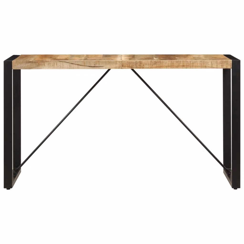 Tavolo da Pranzo 140x70x75 cm in Legno Massello di Mango