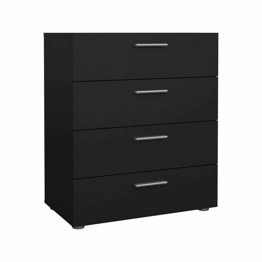 Cassettiera Asam DMORA Nero con cassetti per camera da letto o soggiorno L: 70 cm, P: 40 cm, H: 82 cm – 2