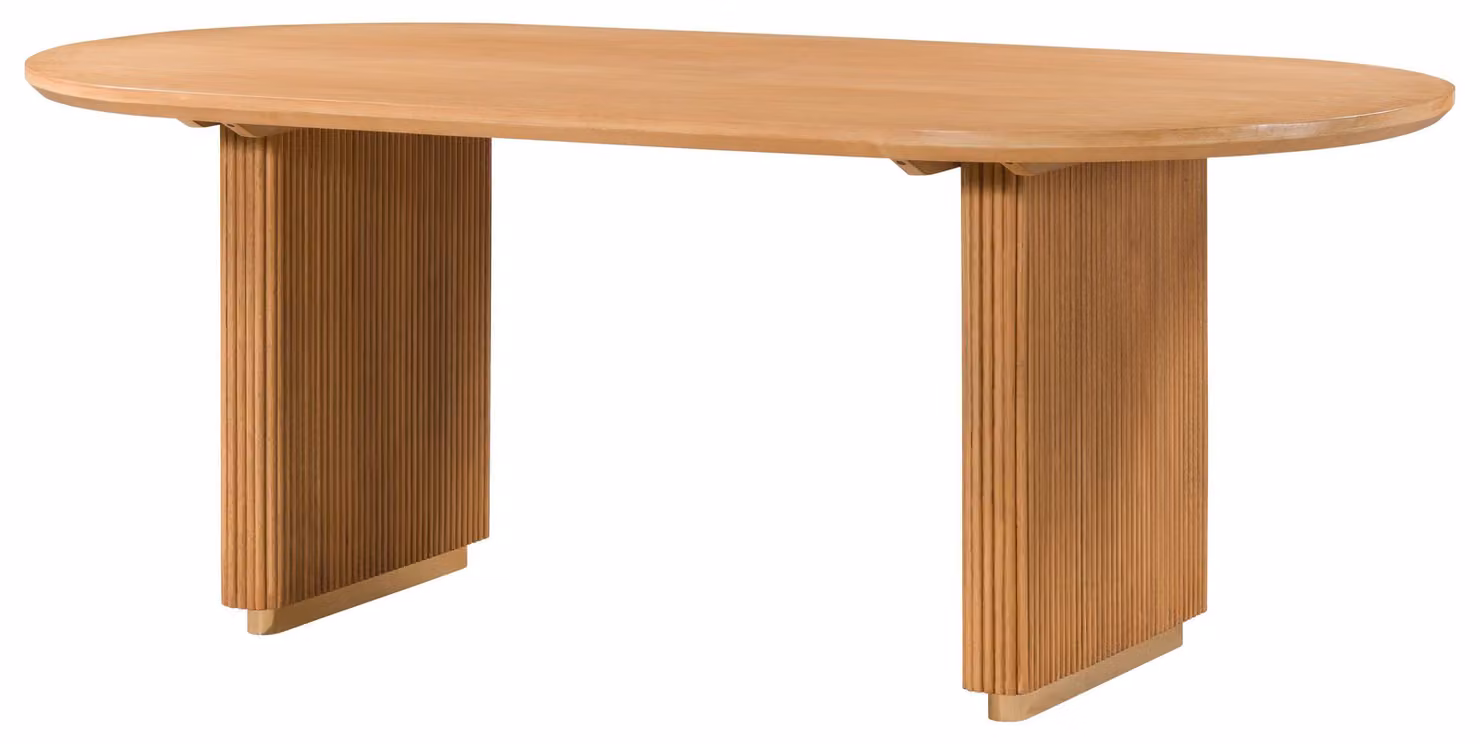 MASSIVMOEBEL24 | Tavolo da pranzo in legno di mango 180x90x76 laccato naturale BARCELONA #527