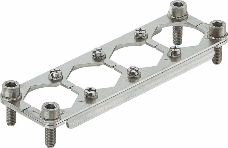 HARTING Han HPR telaio di supporto ingrandito, dimensione 24B pin, per 4 moduli HC 350 Materiale metallo - 1 pezzo