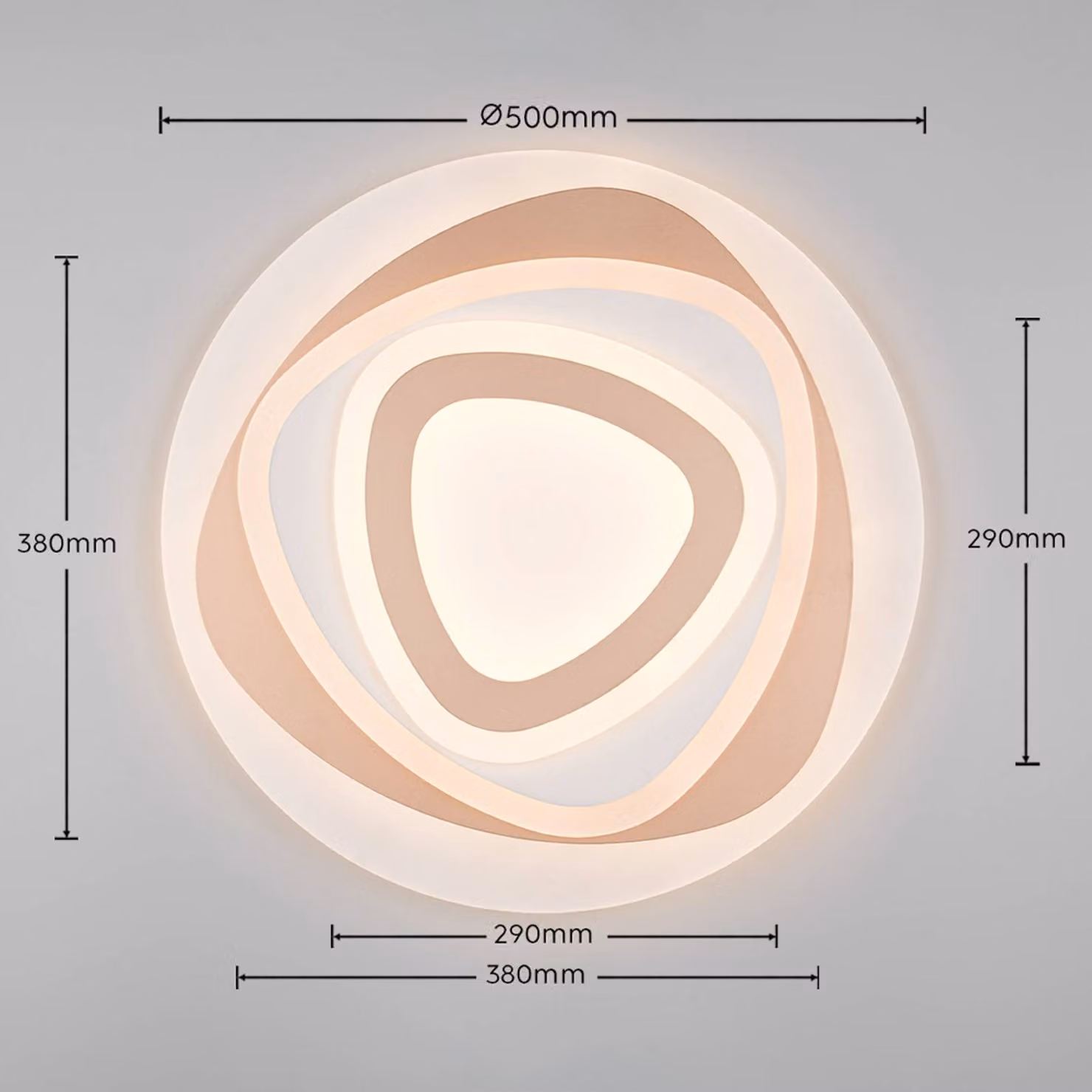 Reality Leuchten Plafoniera soffitto Zilo, dimmerabile, Bianco / Opale, Soggiorno / Sala da pranzo, Metallo, Moderno, Plafoniera