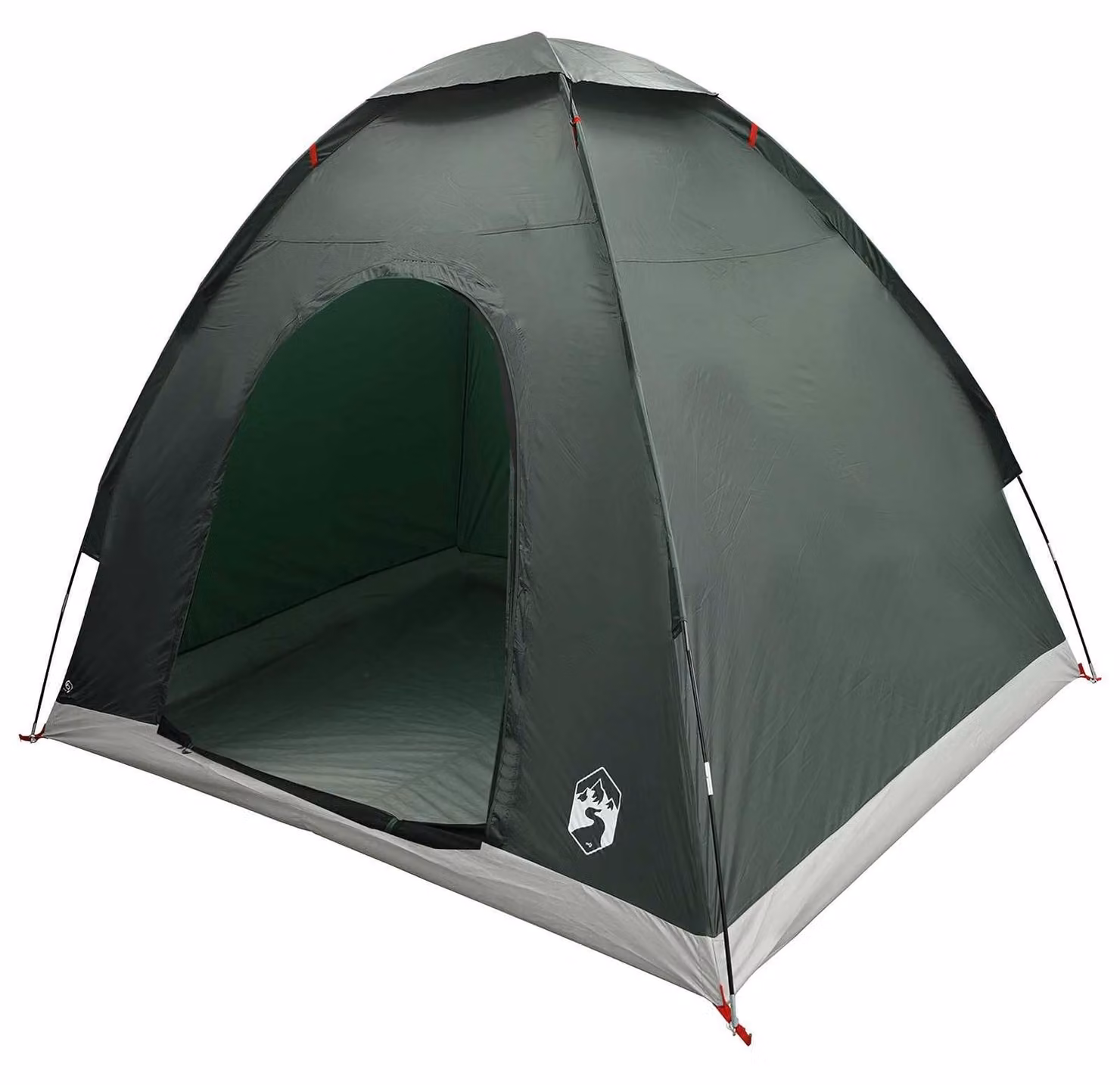 Tenda da campeggio con tetto verde, dimensioni 190 x 140 x 105 cm