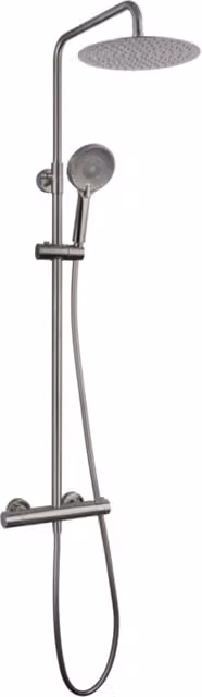 Colonna doccia termostatica ROUND ELITE - titanio