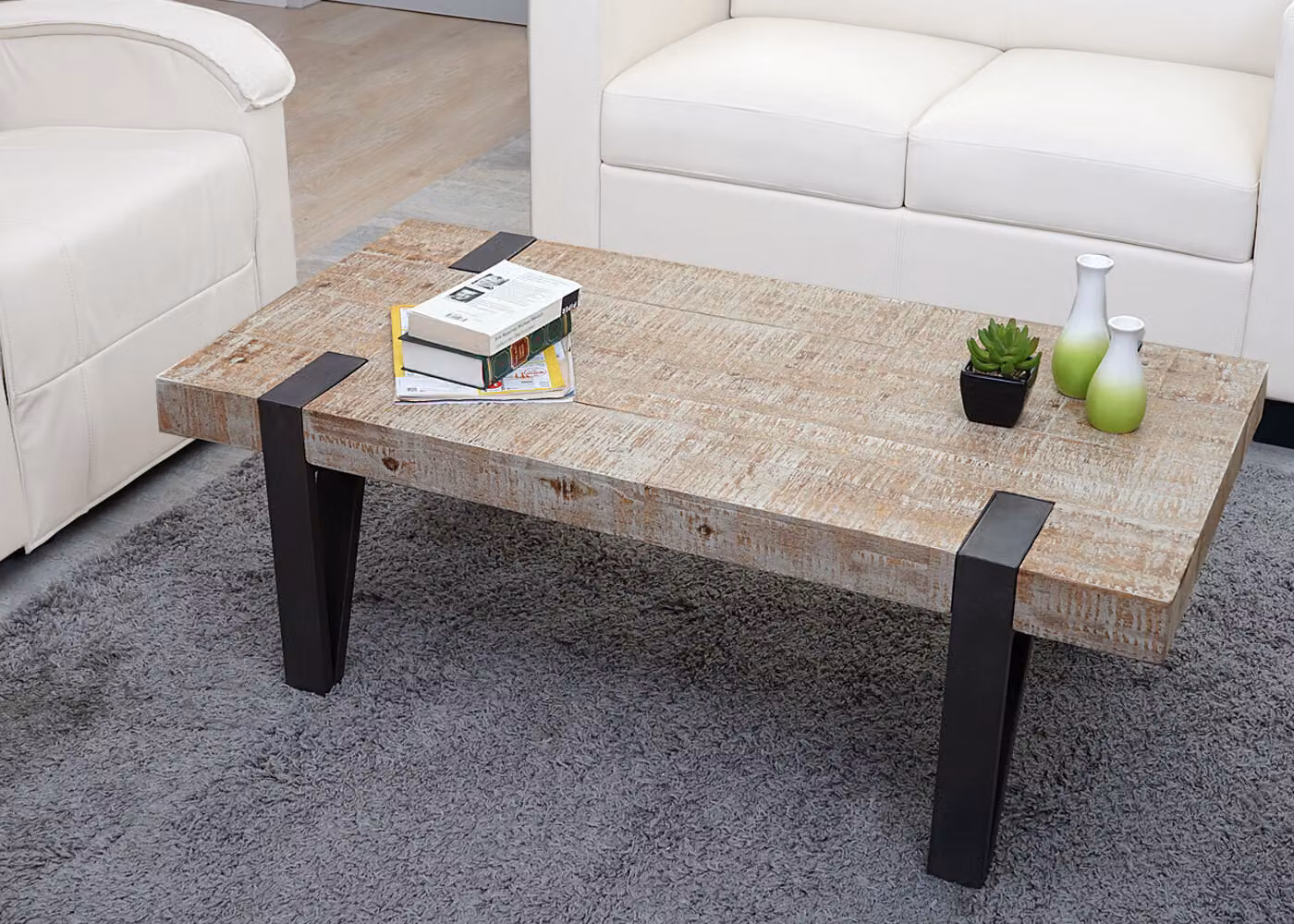 Tavolino da salotto MCW-A15b, tavolo da salotto, legno di abete massiccio rustico MVG 40x120x60 cm