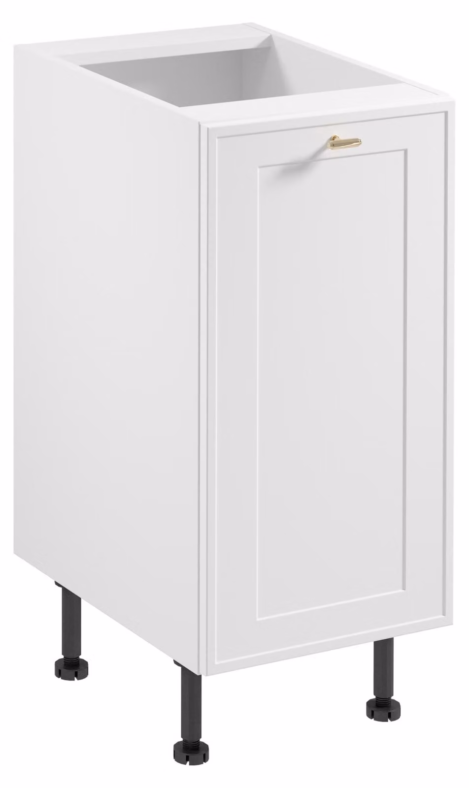 Mobile basso a un'anta SALERNO - larghezza 40 cm, bianco