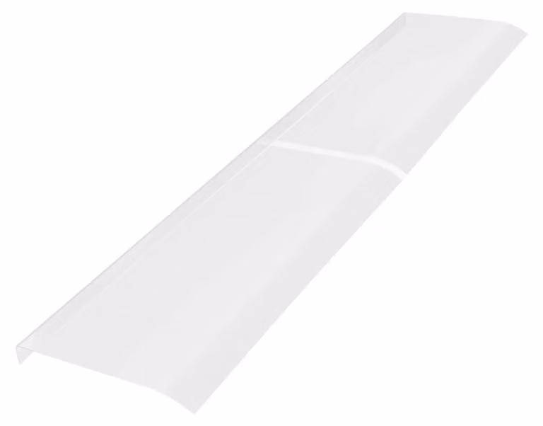 Tettoia - Copertura per porte e finestre - 200x44,5 cm - PET - Montaggio a parete - Portata 5 kg - Trasparente