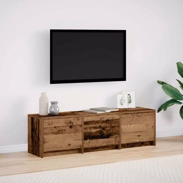 Mobile TV-Credenza moderno DESIGN IN in legno multistrato color marrone L/P/H: 140 x 34 x 40 cm – 1