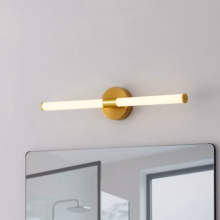 EGLO Applique da parete Ramola, Ottone / Oro, Bagno, Metallo, Moderno, Applique