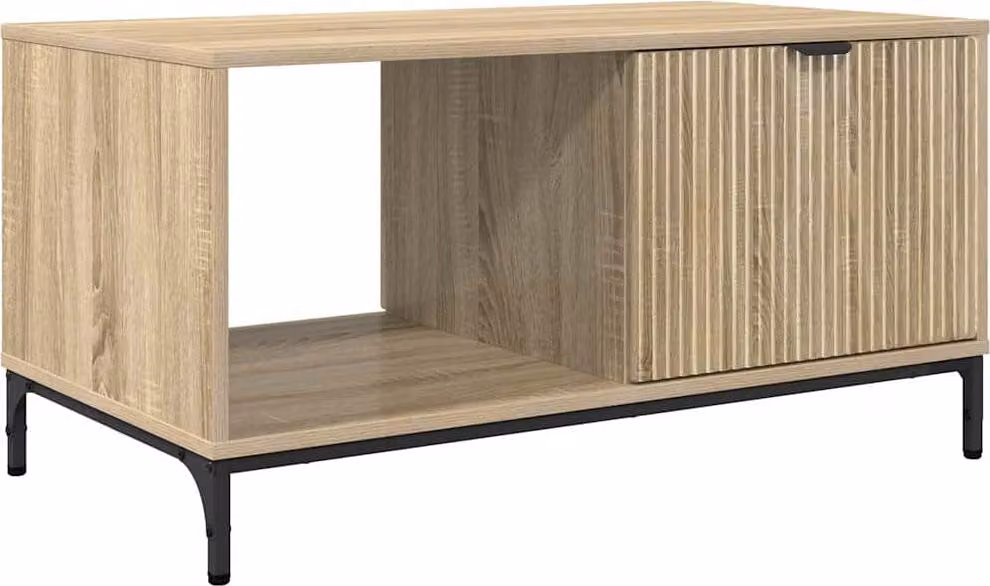 Tavolino da salotto con cassetto Rovere Sonoma 90 x 49 x 46 cm
