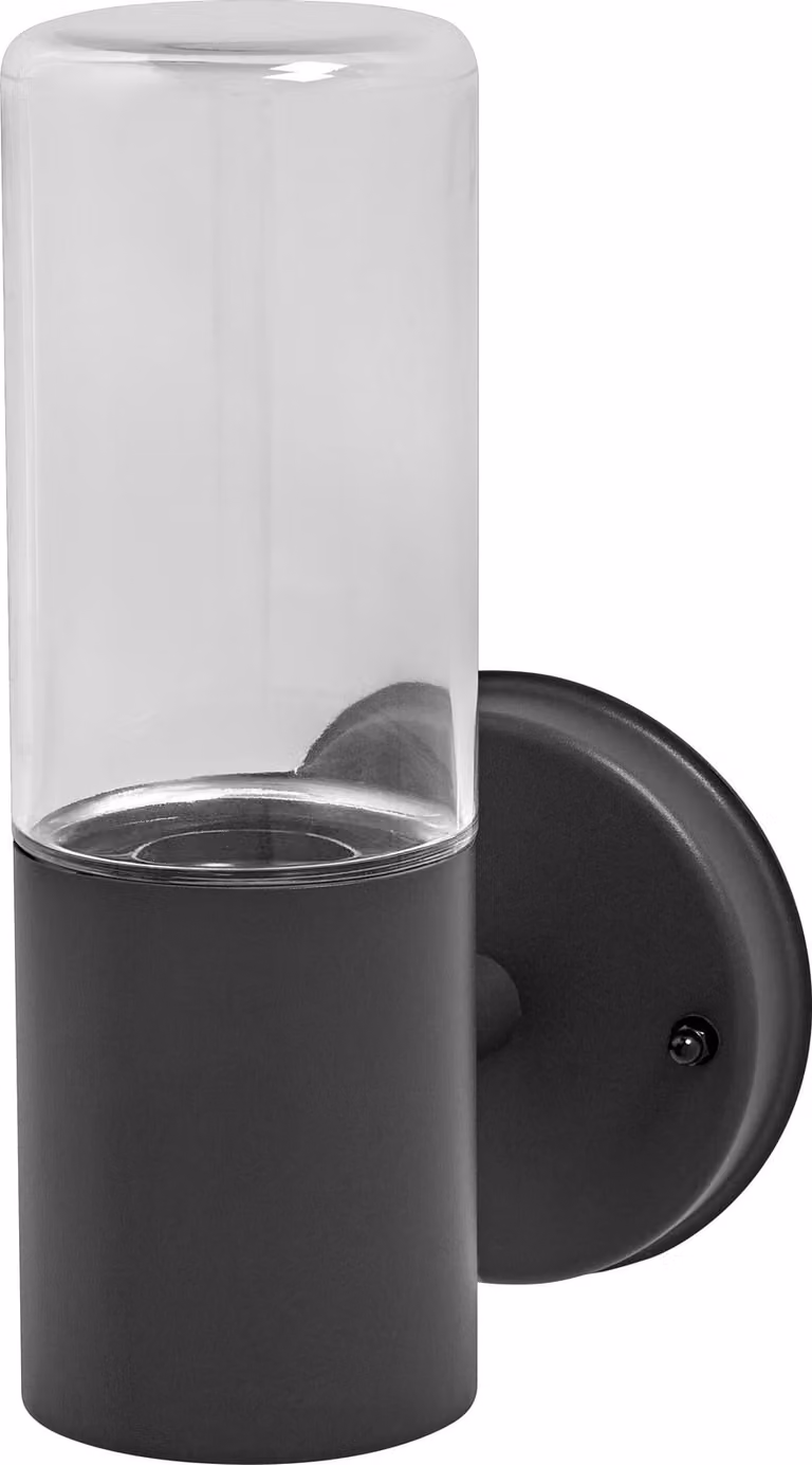 LEDVANCE ENDURA CLASSIC FIGO CYL W luce per esterni, luce a parete, grigio scuro, acciaio inox, installazione rapida e semplice, classe di protezione IP44, uso esterno flessibile