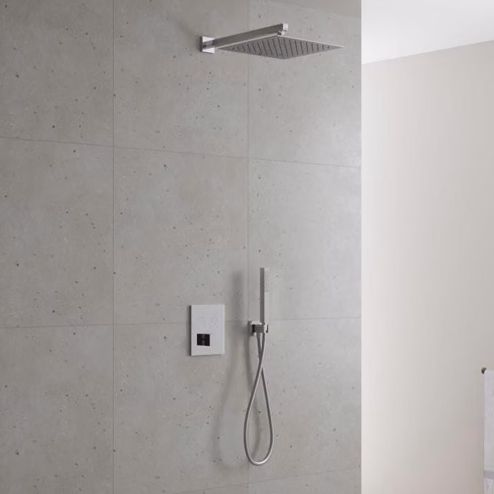 Sistema doccia a incasso Kronenbach Smart Push, per 2 uscite, design squadrato