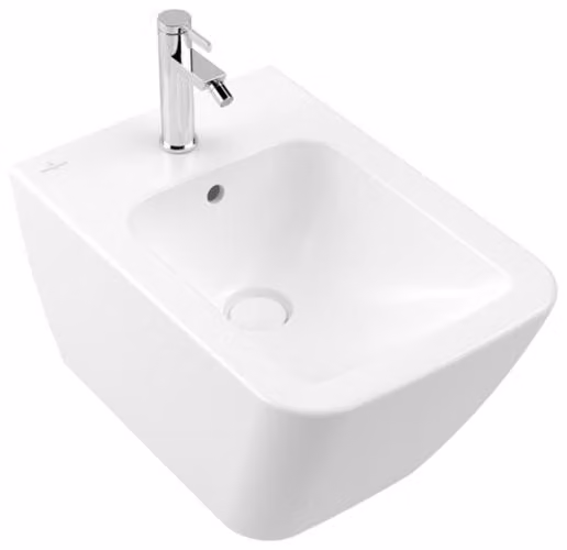 Villeroy & Boch Finion bidet, avec trop-plein, 1 trou pour robinet, 375x560mm, 446500RW, 446500RW