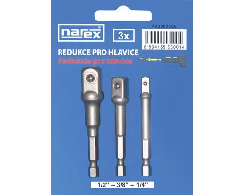 Set di riduttori NAREX, composto da 3 pezzi
