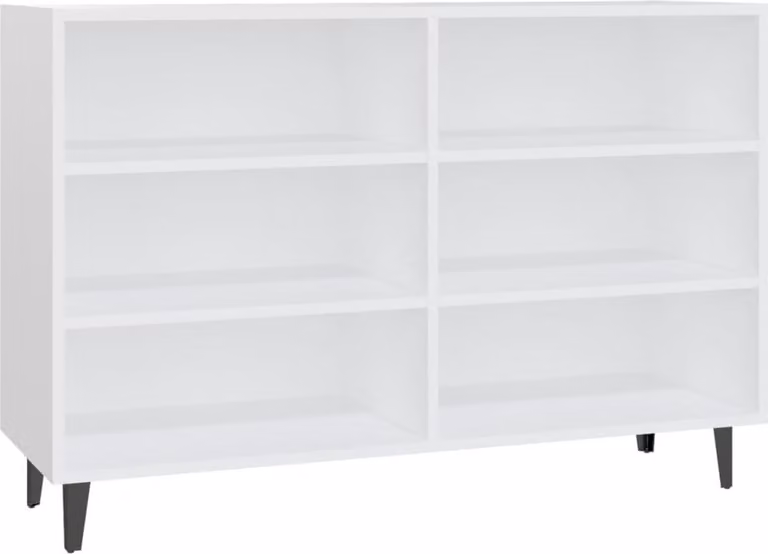 Credenza Bianca 103,5x35x70 cm in Legno Multistrato