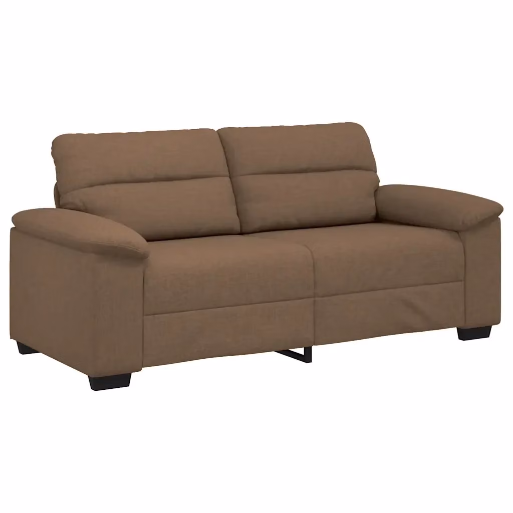 Divano moderno vidaXL in tessuto marrone con cuscini per soggiorno L: 180 cm, P: 81 cm, H: 84 cm – 2