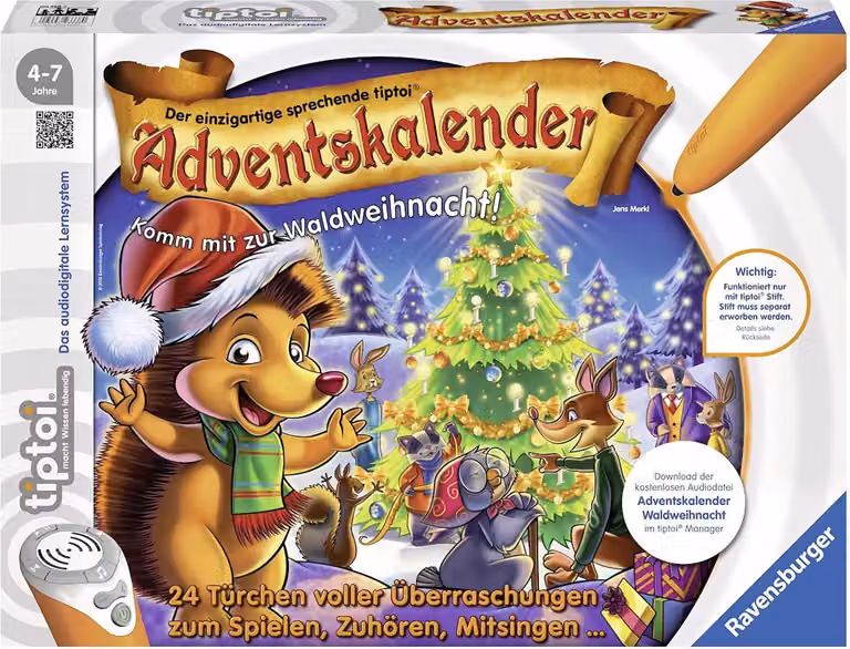 calendario dell'Avvento tiptoi® - Natale nella foresta degli animali