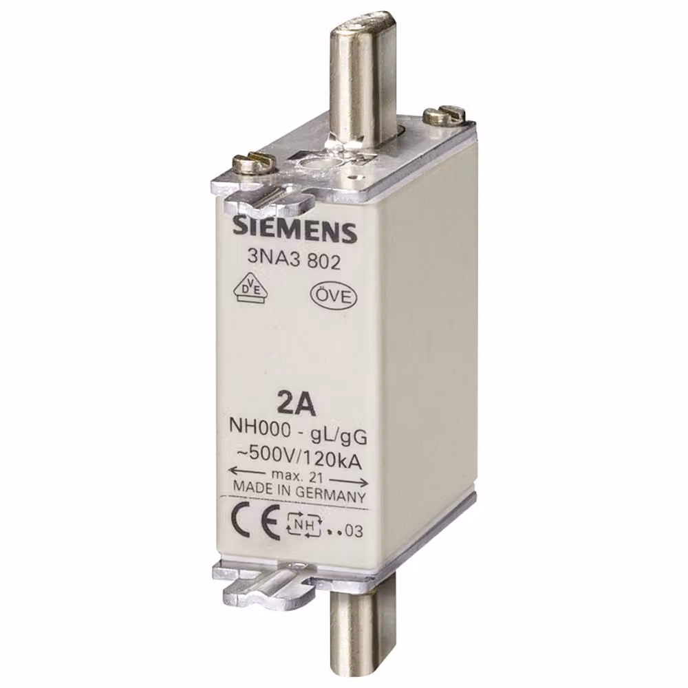 Fusibile Siemens NH 500 V taglia 000 25 A (3NA3810)