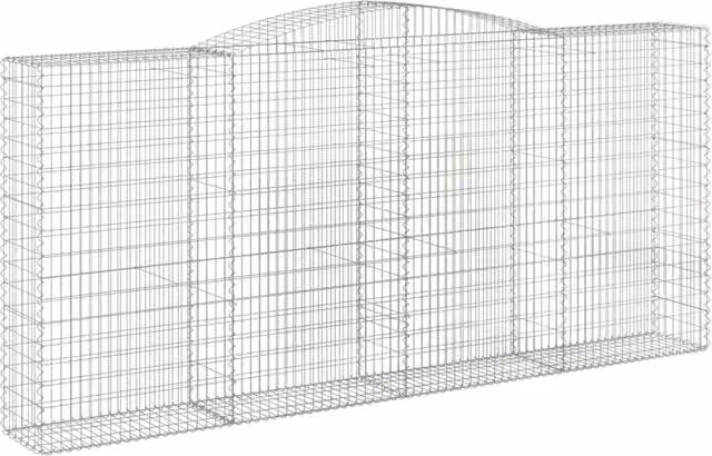 Cesto Gabbione ad Arco 400x50x180/200 cm Ferro Zincato
