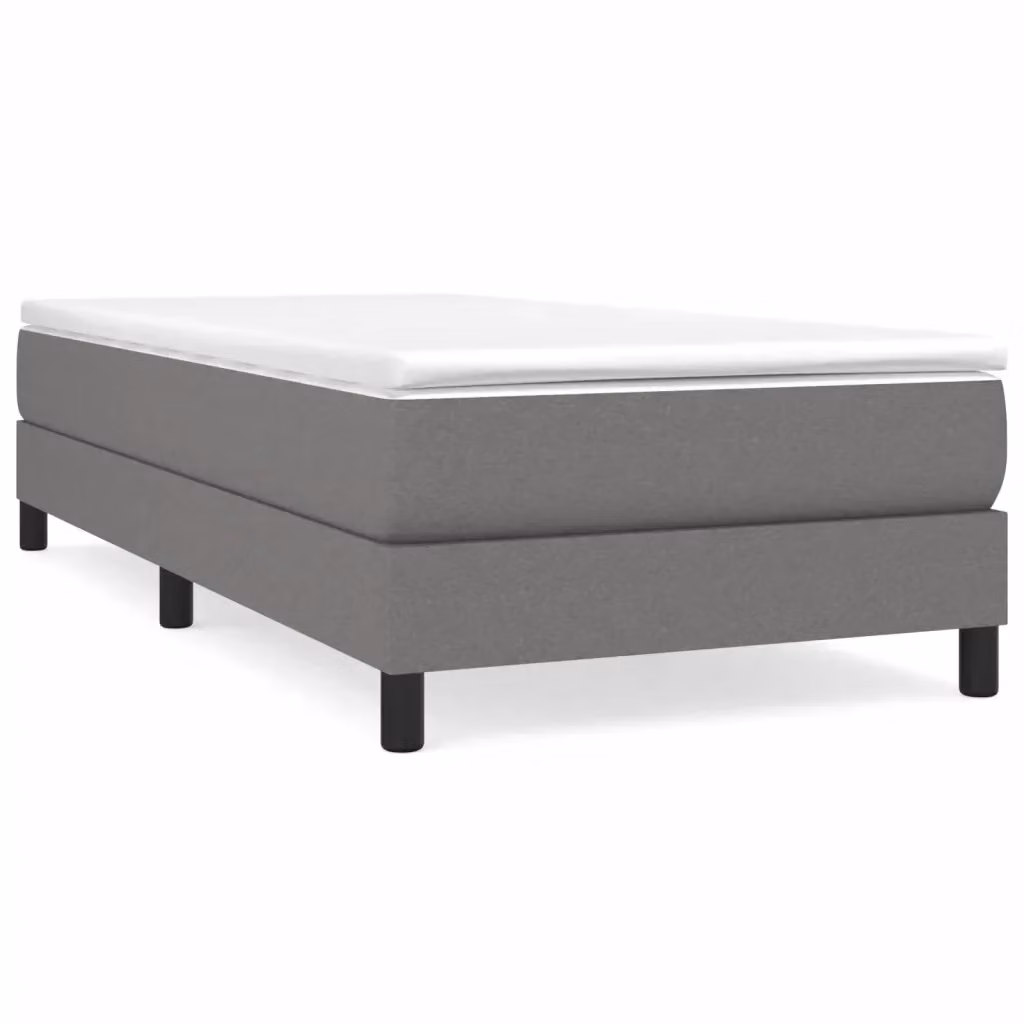 Letto Ibrido con Materasso a Molle vidaXL, Grigio e Bianco, L/P/H: 90 x 190 cm – 2
