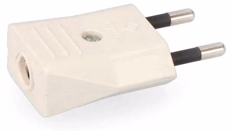 Presa da 10 A, 250 V, ribaltabile, bianca, EDM