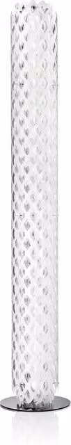 Slamp Charlotte Piantana Moderna in Vetro Trasparente e Metallo Bianco e Argento