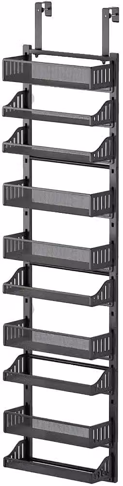Organizzatore per cassetti, con 10 scomparti, cesti regolabili, colore nero